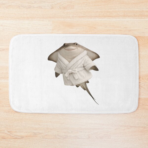 Item preview, Cozy Stingray in a White Bathrobe designed and sold by Sillytoe.