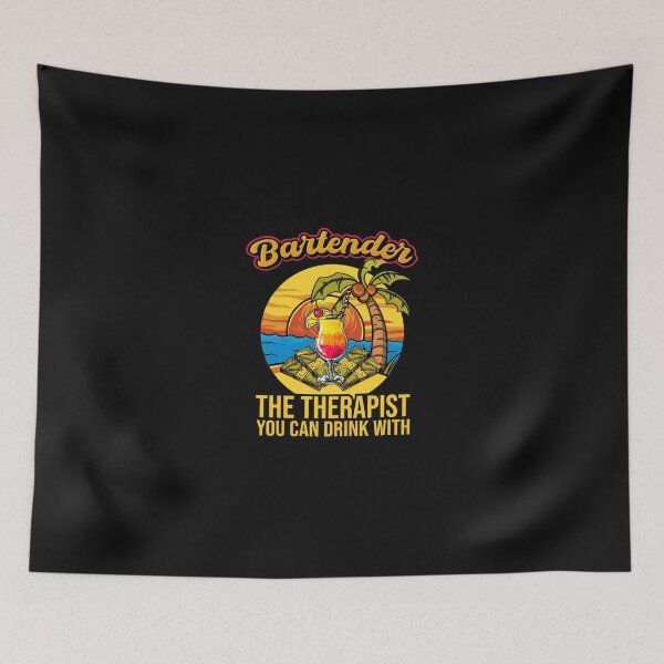 Item preview, Bartender The Therapist You Can Drink With Tropical Cocktail designed and sold by przfaxlkdv.