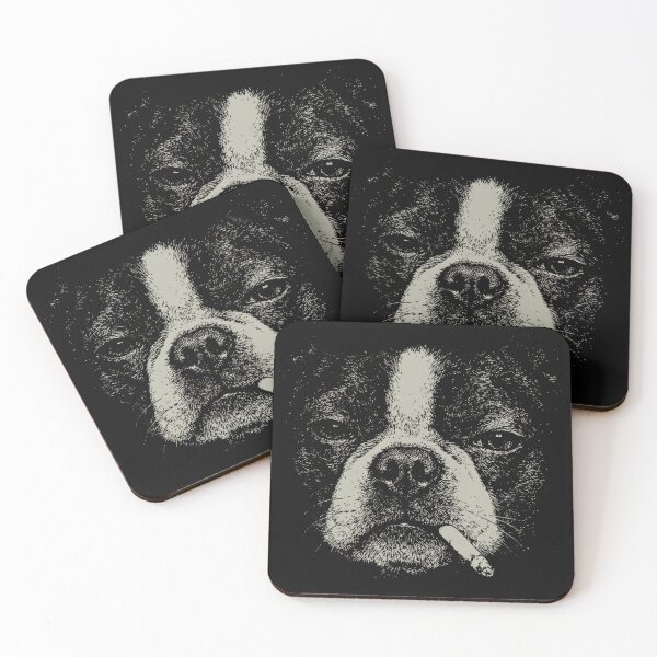 Item preview, Smoking Boston Terrier Dog Lover Pet Owner designed and sold by CharlieConon.