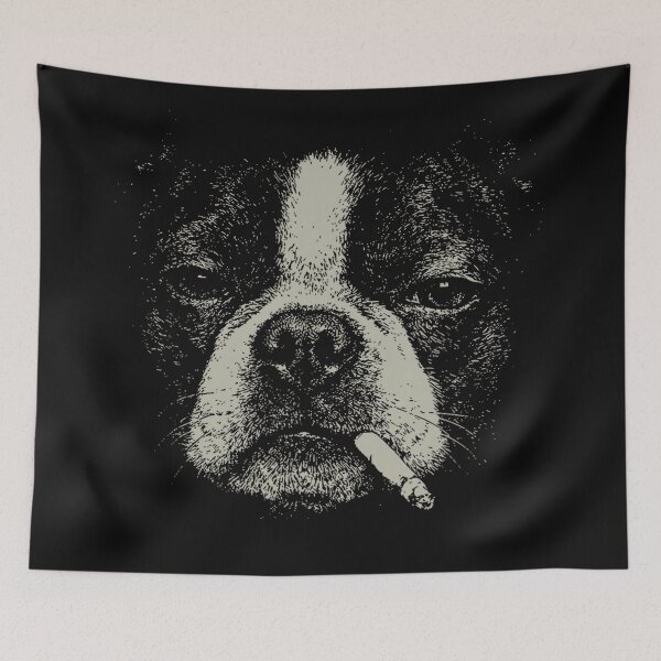 Item preview, Smoking Boston Terrier Dog Lover Pet Owner designed and sold by CharlieConon.