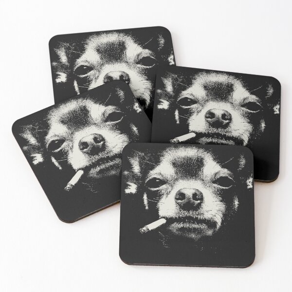 Item preview, Rebellious Chihuahua Dog Smoking Pet Lover designed and sold by CharlieConon.