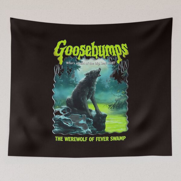 Item preview, Goosebumps Werewolf Fever Swamp Retro Horror Wolf designed and sold by findOutDraw.