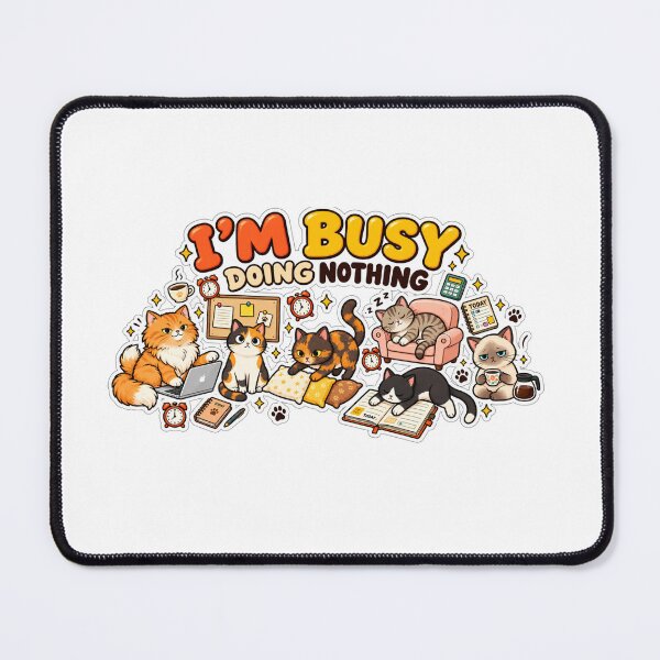 Item preview, I’m Busy Doing Nothing Funny Cat | Lazy Cat Humor Cute Cat Lover Gift designed and sold by MrDev.