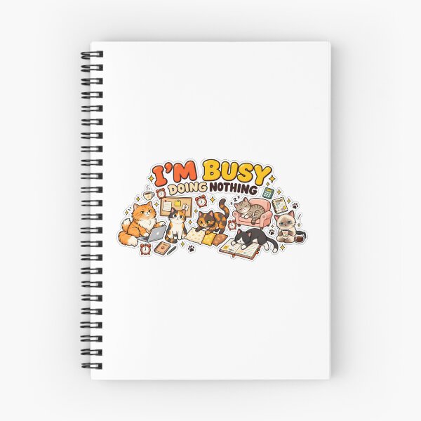 Item preview, I’m Busy Doing Nothing Funny Cat | Lazy Cat Humor Cute Cat Lover Gift designed and sold by MrDev.
