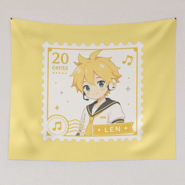 Item preview, kagamine len postage stamp designed and sold by lilypadblue.
