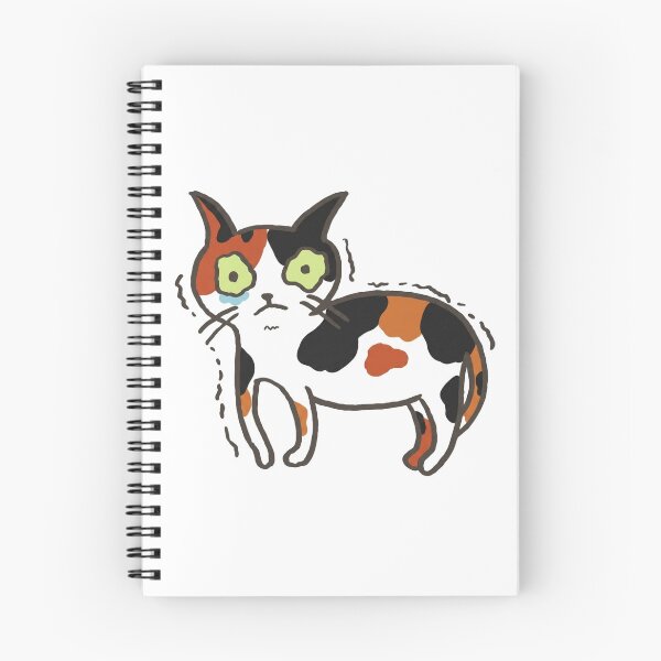 Item preview, Scared calico cat designed and sold by goodiefoodie.