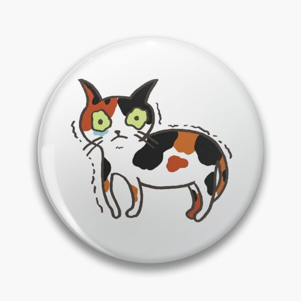 Item preview, Scared calico cat designed and sold by goodiefoodie.