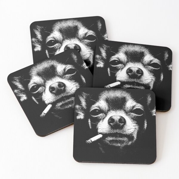 Item preview, Smoking Chihuahua Dog Lover Pet Owner designed and sold by CharlieConon.