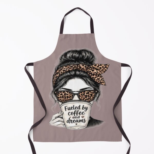Item preview, Fueled By Coffee And Dreams Messy Bun Art designed and sold by FABIOLA1970.