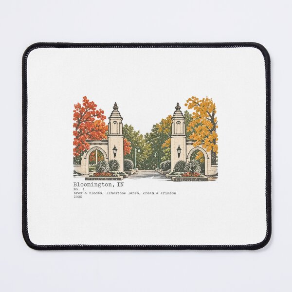 Item preview, Bloomington Indiana Vintage Campus Gates Autumn Art designed and sold by iCreationz.