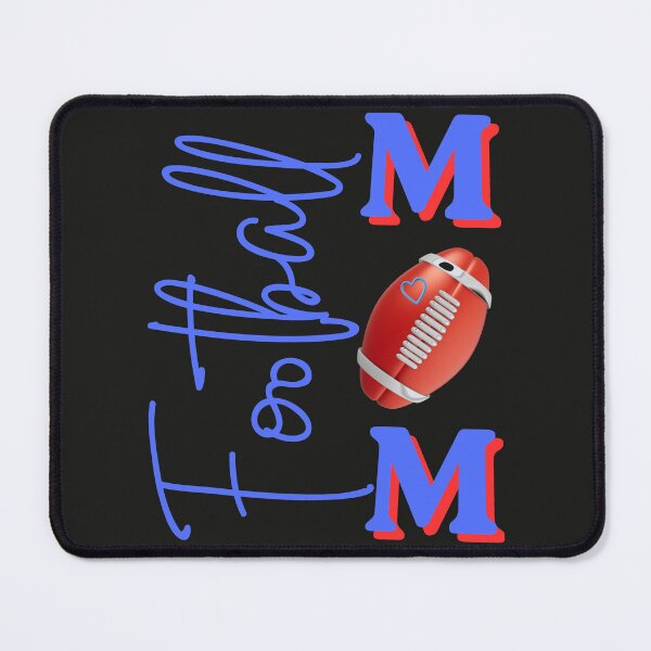 Item preview, Football Mom Blue and Red Vertical Sports Typography Design designed and sold by Evelashop.