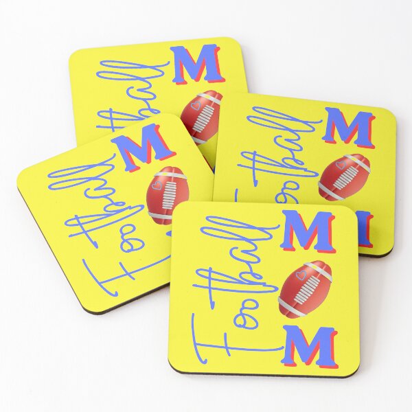 Item preview, Football Mom Blue and Red Vertical Sports Typography Design designed and sold by Evelashop.