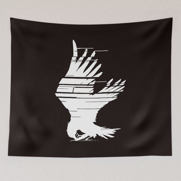 Item preview, Glitch Bird Silhouette Graphic Art designed and sold by findOutDraw.