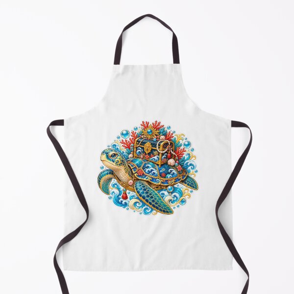 Item preview, Majestic Sea Turtle Ocean Treasure | Colorful Tropical Turtle Fantasy Gift designed and sold by MrDev.