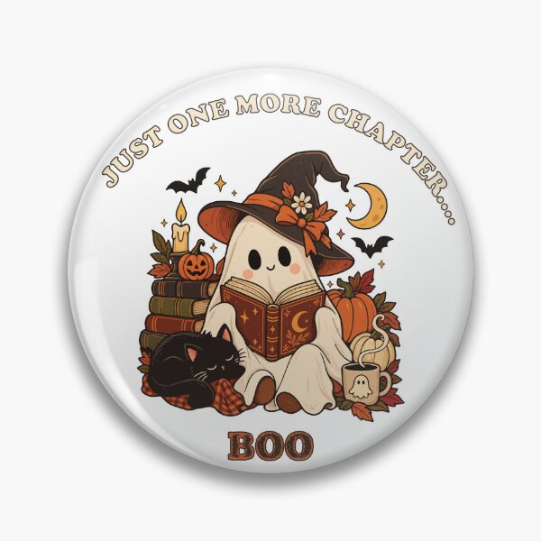Item preview, Just One More Chapter Boo – Cute Halloween Ghost Reading Book Lover Design designed and sold by jananinaveen.