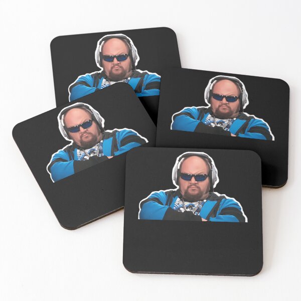 Item preview, Gustavo Rocque Headphones Blue Jacket Character designed and sold by WickedandLovely.