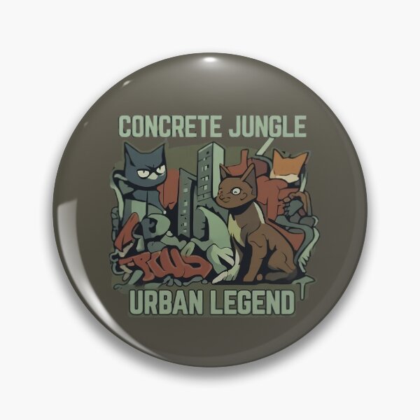 Item preview, Concrete Jungle Urban Legend Street Art Cats designed and sold by FABIOLA1970.
