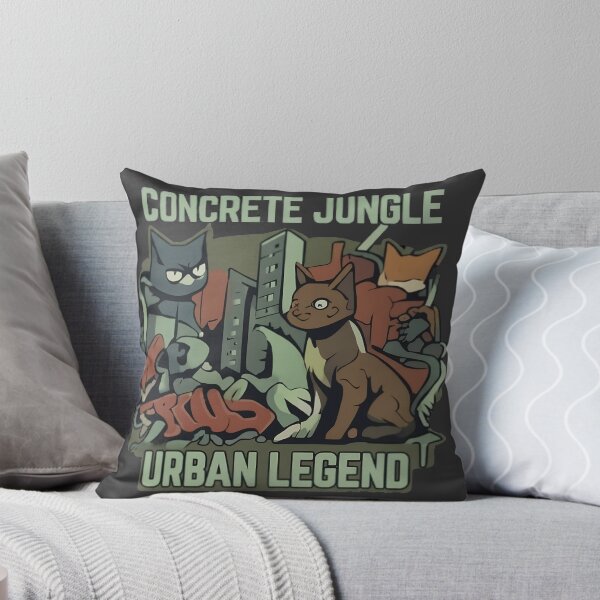 Item preview, Concrete Jungle Urban Legend Street Art Cats designed and sold by FABIOLA1970.