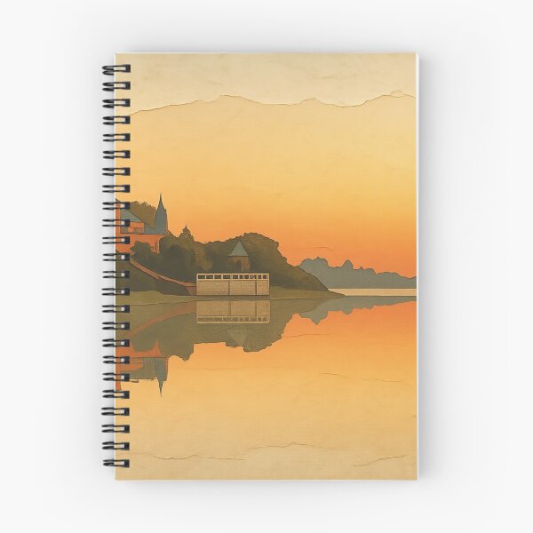 Item preview, St Nicholas Monastery Sunset River Reflection Vintage designed and sold by FestivityFinds.