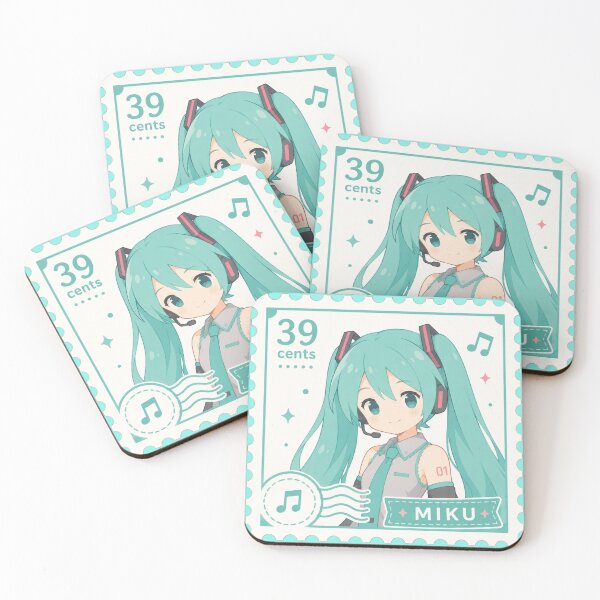 Item preview, hatsune miku postage stamp designed and sold by lilypadblue.