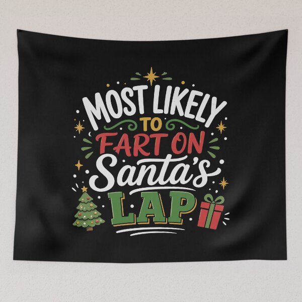 Item preview, Funny Christmas Fart Santa Lap Humor designed and sold by mraihan.