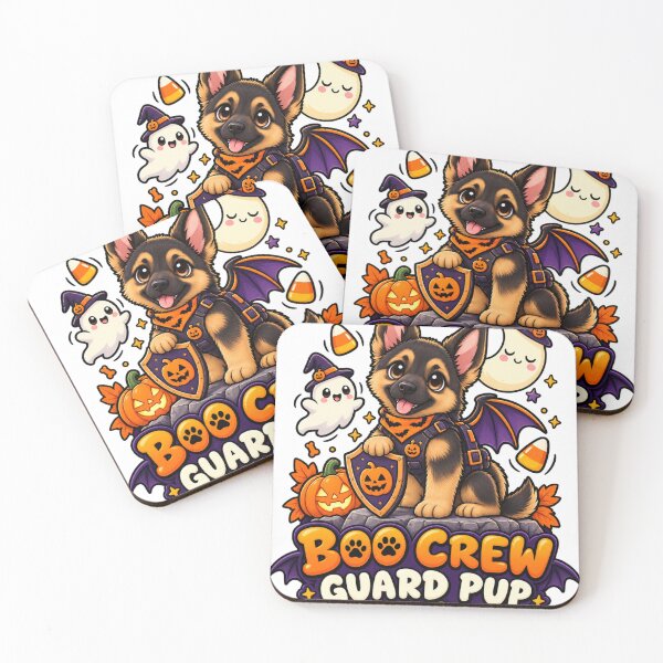 Item preview, Boo Crew Guard Pup | Cute German Shepherd Halloween Ghost Pumpkin designed and sold by KnrNazimTHRE4DS.