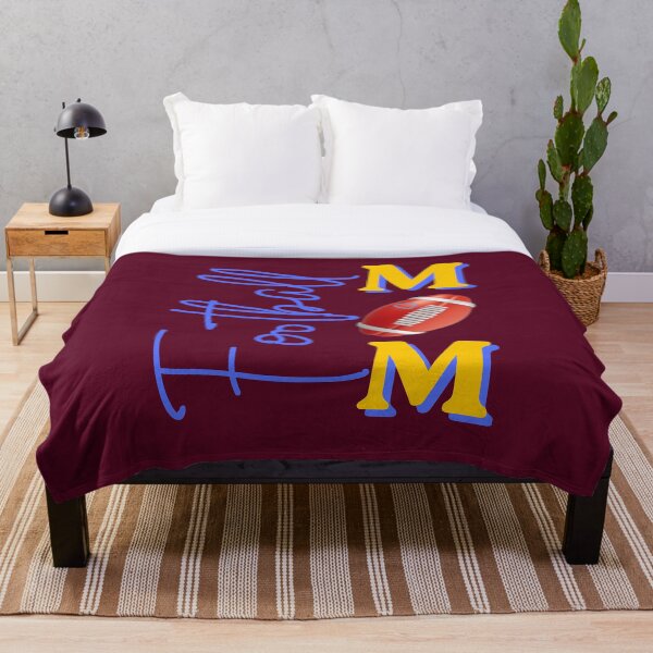 Item preview, Football Mom Blue and Yellow Vertical Sports Typography Design designed and sold by Evelashop.