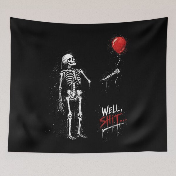 Item preview,  Skeleton Lost Balloon Well That Went Well Funny Halloween  designed and sold by PmindHalow.