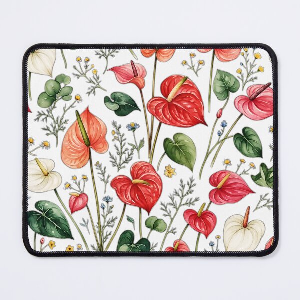 Item preview, Watercolor Anthurium Tropical Botanical designed and sold by Bonasates.