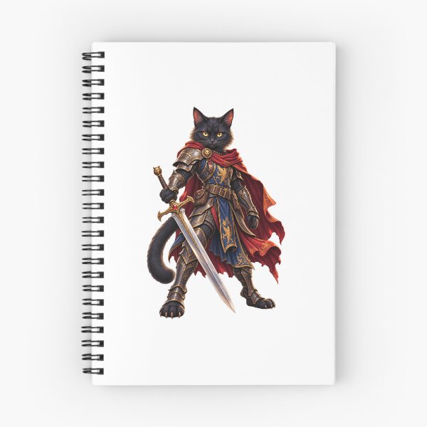 Item preview, Black Cat Knight – Medieval Fantasy Warrior designed and sold by Ray's Photos & Art.