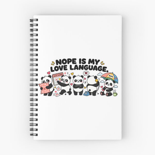 Item preview, Nope Is My Love Language Funny Panda Design | Introvert Gift designed and sold by MrDev.