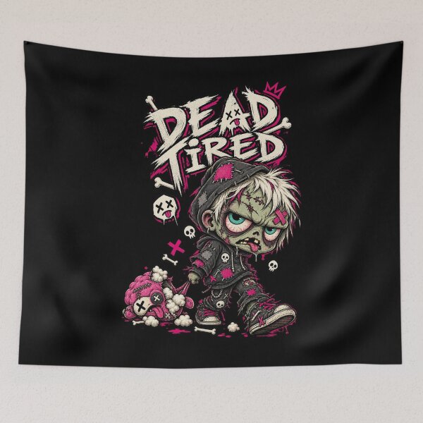 Item preview, Dead Tired Zombie Punk - Funny Grunge Humour designed and sold by JonelCrafts.