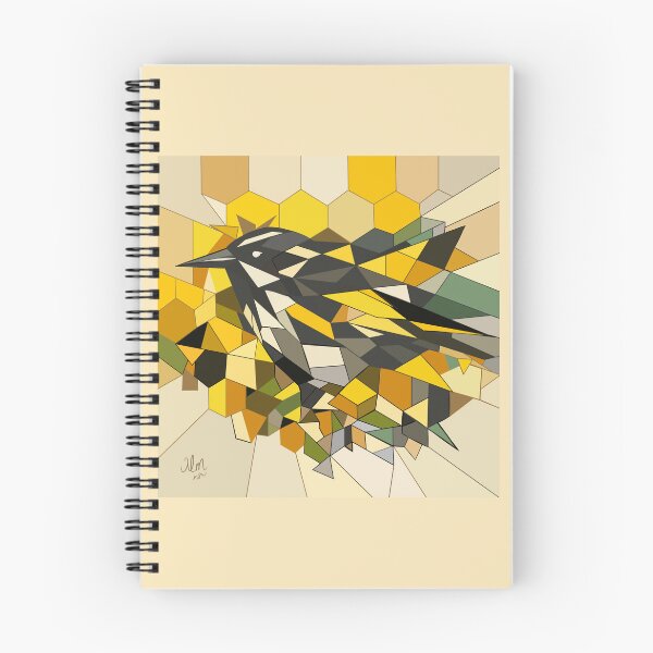 Item preview, Geometric New Holland Honeyeater with Honeycomb Pattern   designed and sold by WildPaletteMM.