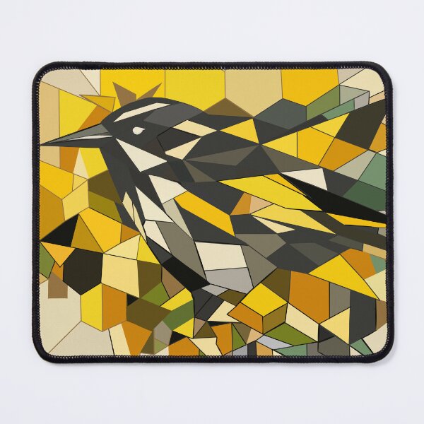 Item preview, Geometric New Holland Honeyeater with Honeycomb Pattern designed and sold by WildPaletteMM.