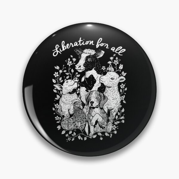 Item preview, Liberation For All Vegan Vegetarian designed and sold by Nikolausgage.