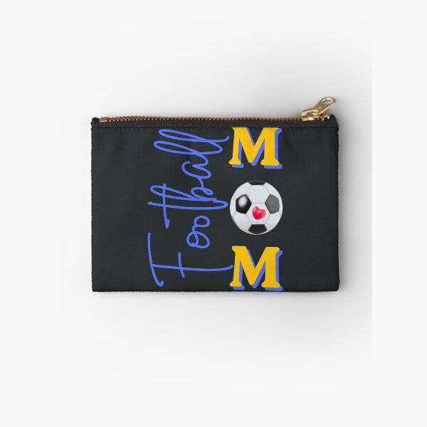 Item preview, Football Mom Blue and Yellow Vertical Sports Typography Design designed and sold by Evelashop.