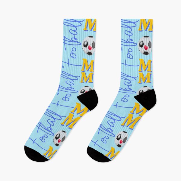 Item preview, Football Mom Blue and Yellow Vertical Sports Typography Design designed and sold by Evelashop.