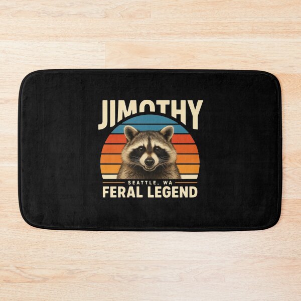 Item preview, Jimmy Raccoon Seattle Feral Legend – Vintage Retro Raccoon Art designed and sold by Zizo-DR44.