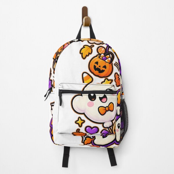 Item preview, Floating With My Boo | Cute Golden Retriever Halloween Ghost Pumpkin designed and sold by KnrNazimTHRE4DS.