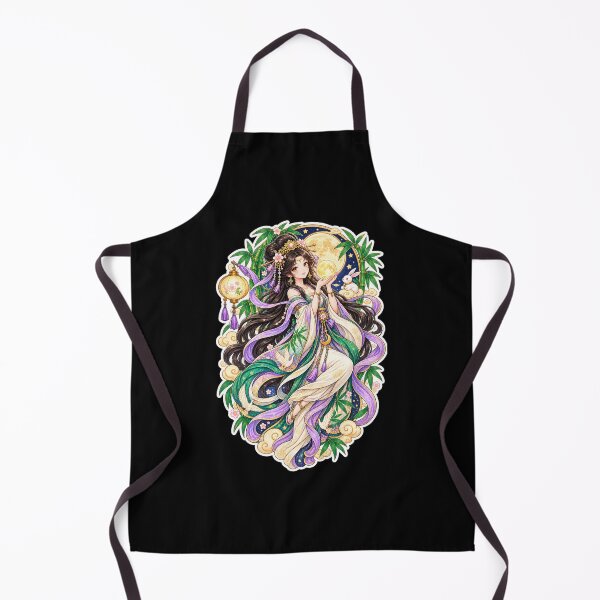 Item preview, Moon Goddess Lunar Festival Art | Asian Moon Princess with Rabbit & Bamboo designed and sold by MrDev.