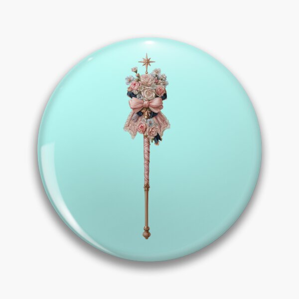 Item preview, Magic wand, roses, star, bow, coquette, baroque, magic designed and sold by Mauswohn.
