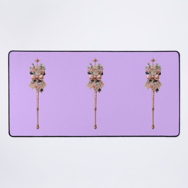Item preview, Magic wand, roses, star, bow, coquette, baroque, magic designed and sold by Mauswohn.
