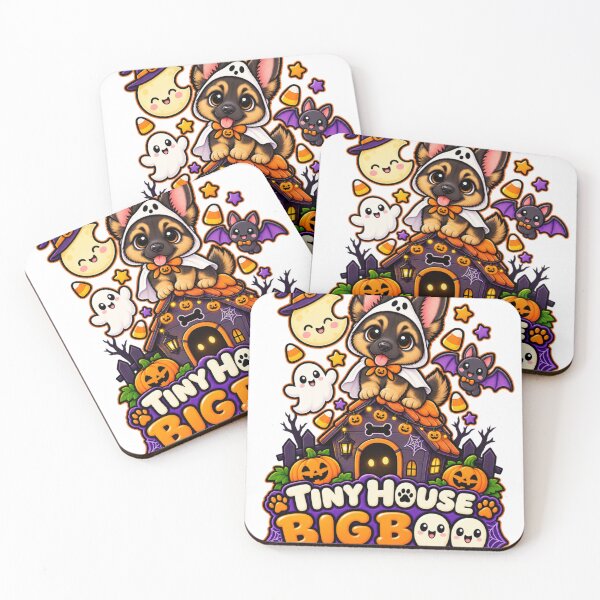 Item preview, Tiny House Big Boo | Cute German Shepherd Halloween Ghost Doghouse designed and sold by KnrNazimTHRE4DS.