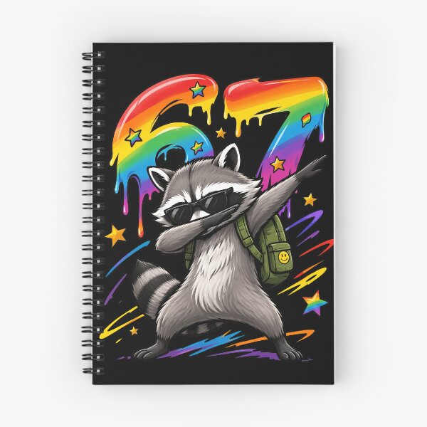 Item preview, Dabbing Raccoon Sunglasses Backpack Rainbow Dripping Number 67 designed and sold by Vermanartist.
