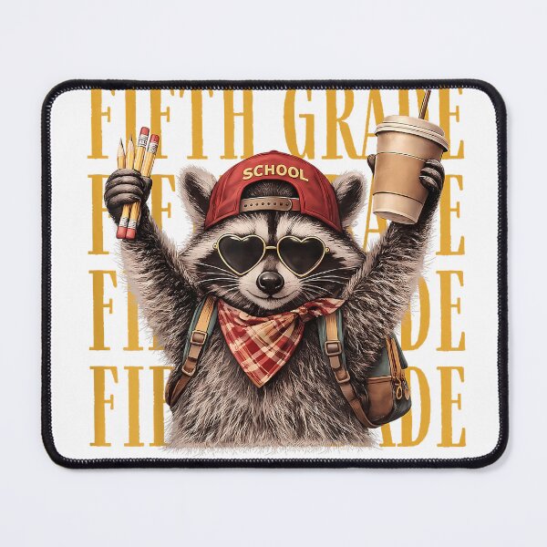 Item preview, Funny Fifth Grade Teacher Feral Raccoon Back to School T-Shirt designed and sold by Juvestore24.