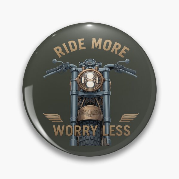 Item preview, Vintage Motorcycle Ride More Worry Less T-Shirt designed and sold by FABIOLA1970.