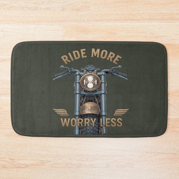Item preview, Vintage Motorcycle Ride More Worry Less T-Shirt designed and sold by FABIOLA1970.