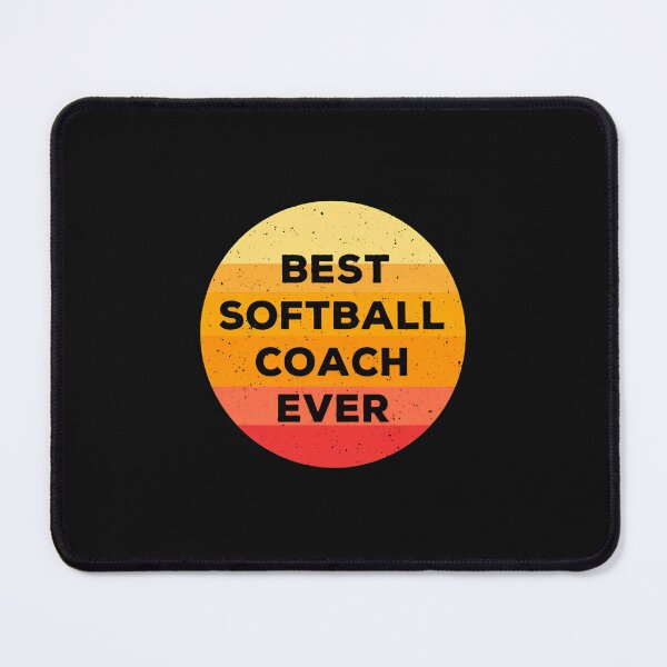 Item preview, Best Softball Coach Ever Retro Gradient Design designed and sold by przfaxlkdv.