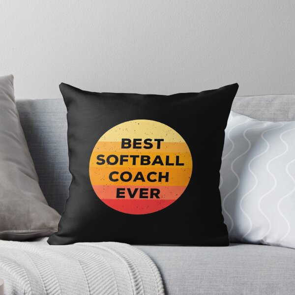 Item preview, Best Softball Coach Ever Retro Gradient Design designed and sold by przfaxlkdv.