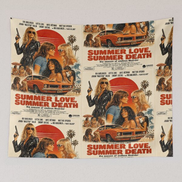 Item preview, Summer Love, Summer Death – Retro Beach Slasher designed and sold by obstinator.